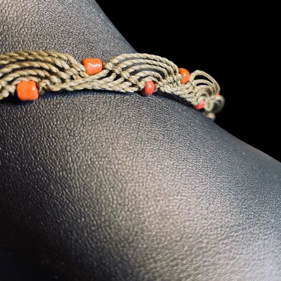 Boho Macrame Necklace Natural Stone Pendant Handmade Earthy Festival Jewelry - Picture 9 of 9